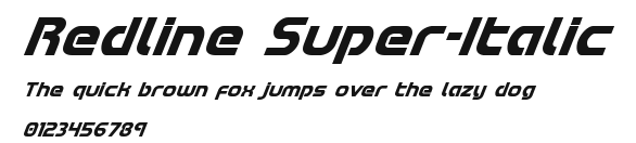 Redline Super-Italic Preview