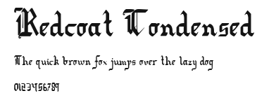 Redcoat Condensed Preview