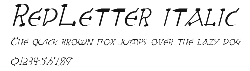 RedLetter italic Preview