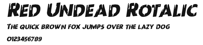 Red Undead Rotalic Preview