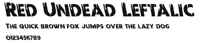 Red Undead Leftalic Preview