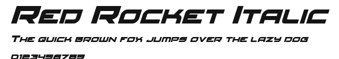 Red Rocket Italic Preview