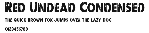 Red Undead Condensed Preview