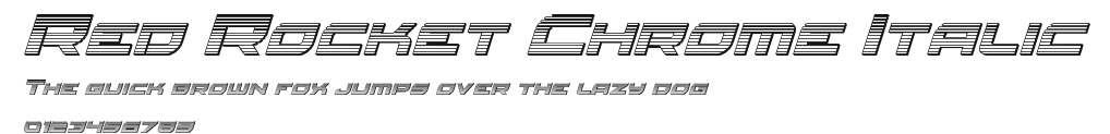 Red Rocket Chrome Italic Preview
