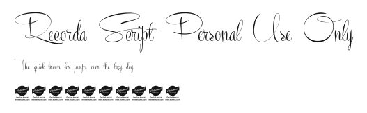 Recorda Script Personal Use Only Preview