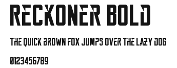 Reckoner Bold Preview