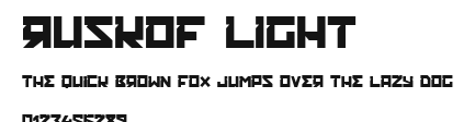 RUSKOF LIGHT Preview