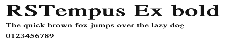 RSTempus Ex bold Preview