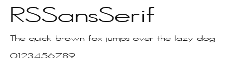 RSSansSerif Preview