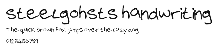 steelgohsts handwriting Preview