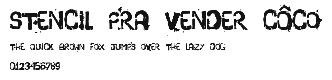 stencil pra vender côco Preview