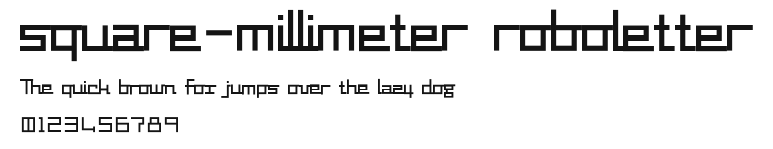square-millimeter roboletter Preview