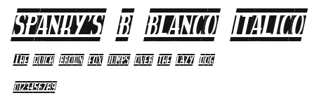spanky's b blanco italico Preview