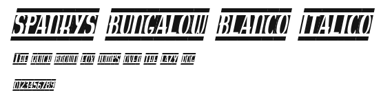 spankys bungalow blanco italico Preview