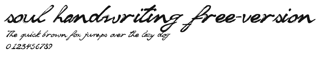soul handwriting_free-version Preview