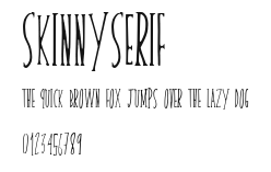 skinnyserif Preview