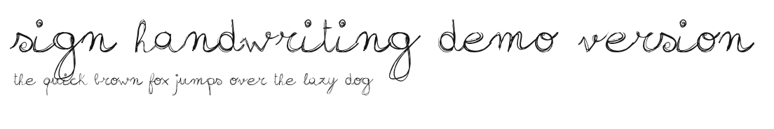 sign-handwriting_demo-version Preview