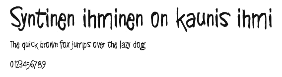Syntinen ihminen on kaunis ihmi Preview