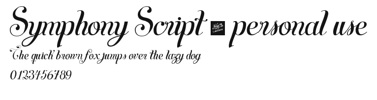Symphony Script - personal use Preview
