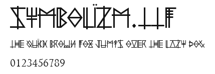 Symbolïzm.ttf Preview