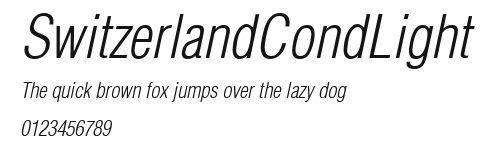 SwitzerlandCondLight Preview