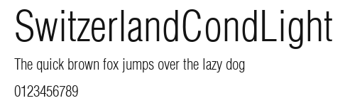 SwitzerlandCondLight Preview