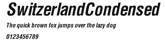 SwitzerlandCondensed Preview