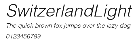 SwitzerlandLight Preview
