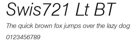 Swis721 Lt BT Preview
