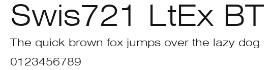 Swis721 LtEx BT Preview