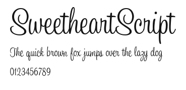 SweetheartScript Preview