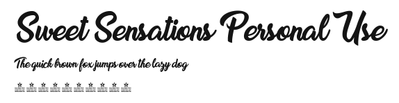 Sweet Sensations Personal Use Preview