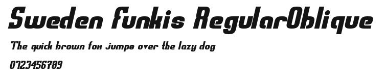 Sweden Funkis RegularOblique Preview