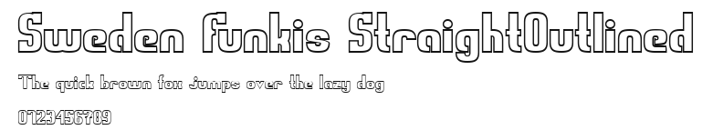 Sweden Funkis StraightOutlined Preview