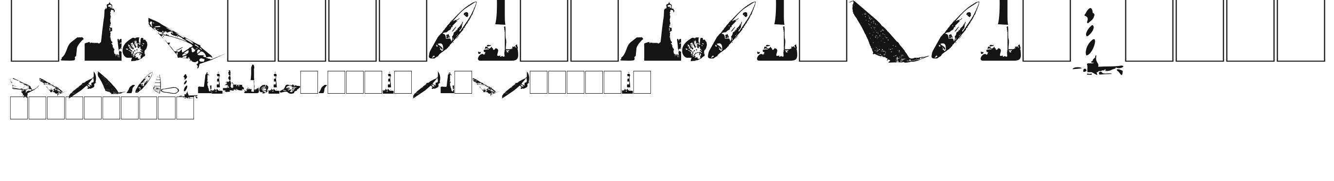 Surf Bat (Windsurfing Dingbats) Preview