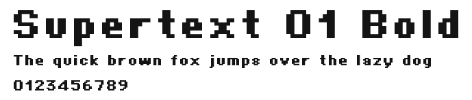 Supertext 01 Bold Preview