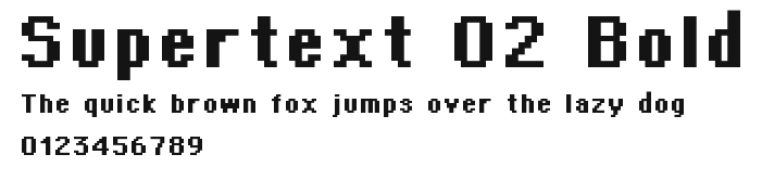 Supertext 02 Bold Preview