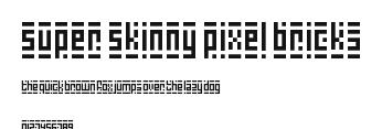 Super Skinny Pixel Bricks Preview