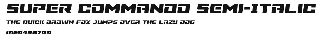 Super Commando Semi-Italic Preview