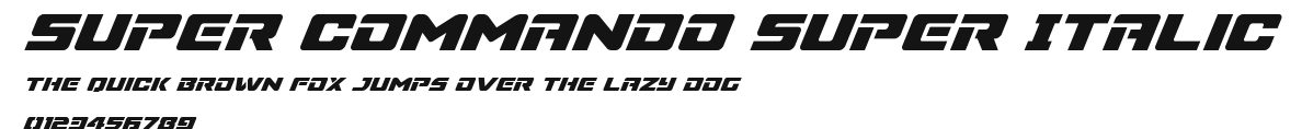 Super Commando Super Italic Preview
