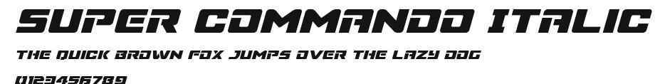Super Commando Italic Preview