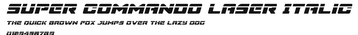 Super Commando Laser Italic Preview