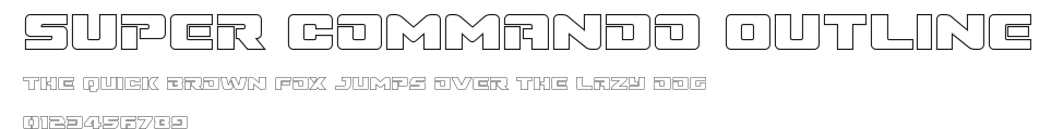 Super Commando Outline Preview