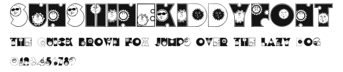 SunshineKiddyFont Preview