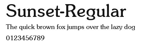 Sunset-Regular Preview