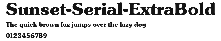 Sunset-Serial-ExtraBold Preview