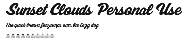 Sunset Clouds Personal Use Preview