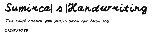 Sumirca_s_Handwriting Preview