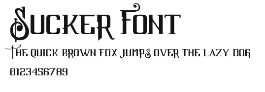 Sucker Font Preview