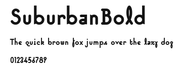 SuburbanBold Preview
